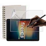 【2024年発売】 For New Fire HD 8 タブレット 10.1インチ 用 フィルム 手書きフィルム 紙のような書き心地 【HUKWIMO】9H硬度 保護フィルム 指紋防止自動吸着 撥水撥油 傷に強い 反射低減 飛散防止 Fire HD 8 第12世代 8インチ 対応 保護フィルム(1枚セット)