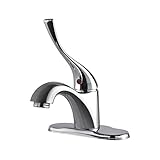 Ultra Faucets UF84300 Light Commercial Collection Single-Handle Sink Faucet with Escutcheon, Chrome 