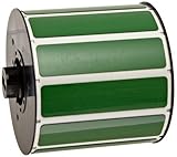 Brady 118045 1 Width x 3 Height B-593 Polyester Green BBP31 Raised Panel label 340 per Roll [並行輸入品]