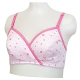 ネトゥル パッド付き小花柄ハーフトップ M ピンク 5887