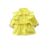 TAIYCYXGAN OUTERWEAR ベビー・ガールズ カラー: イエロー