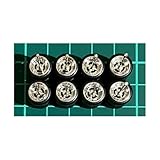 1/64 カスタム ホイール ４台分 シルバーメッキ仕様 4本スポーク AH0039 約10.8ミリ ミニカー等 [並行輸入品]