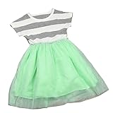 Tavodooドレス　ワンピース　チュールスカート　縞模様　夏　キッズ　女の子　ベビーガールズ　フォーマル　おしゃれ　お姫様　プリンセス　可愛い　ベビー服　子供服　子供用　誕生日　子供の日　結婚式　パ