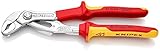 クニペックス (KNIPEX) ウォーターポンププライヤー KNIPEX 8726-250TBK 絶縁コブラ 1000Ｖ 落下防止 (BK) 8726-250TBK
