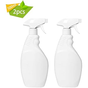 SHINEZONE 480mlアルコールスプレーボトル スプレーボトル容器 アルコールディスペンサー アルコール消毒噴霧器 手指消毒機 詰め替えボトル 軽量 噴霧器 霧吹き 手圧ボトル 消毒剤 アルコール対応 虫除け 液体詰替用ボトル (480ml*2本)