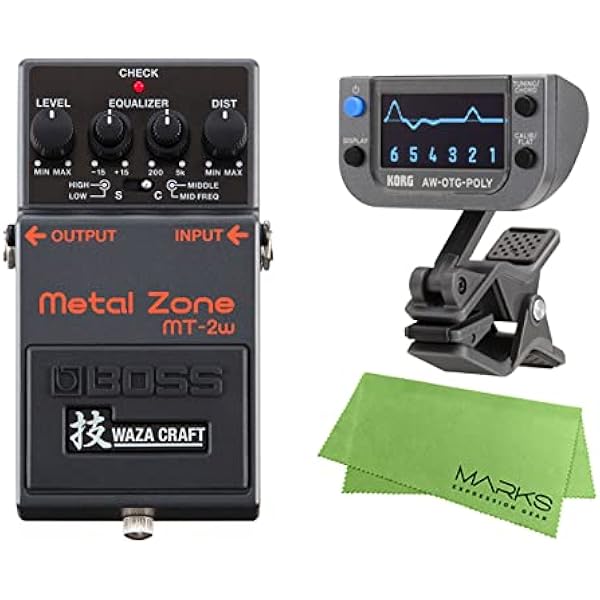 Amazon | BOSS ボス - Metal Zone MT-2w + KORG Pitchclip 2 PC-2 + 