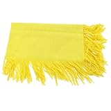 【ノーブランド品】幼児　出産祝い　ベビーシャワー　記念写真　撮影　道具　ブランケット　毛布　タオル　ラップ　タッセル　柔らかい　全10色 - 黄