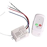 LEDライトデジタルワイヤレスウォールリモートコントロールスイッチ 1路電灯スイッチ 壁スイッチ 110V
