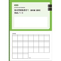 数研出版 改訂版 体系問題集 数学1 代数編【標準】完成ノート 正の数と