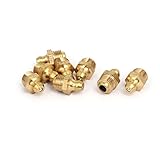 uxcell グリースニップル M10 オスネジ 1mm ピッチ ストレート 真鍮製 継手 8個入り