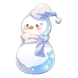 EARLFAMILY 13cm 雪だるまの漫画車のステッカーの窓車のオートバイのヘルメットのステッカーの防水ビニールのステッカー