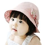 Tonsee ベビー 赤ちゃん 子供用帽子 かわいい ちょう結び フローラル キャップ ハット 日よけ帽 お出掛け