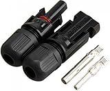 MIRAIS 【 50個 セット 】 防水 MC4型 コネクタ オス・メス 【 ワンタッチ 】 ソーラーパネル接続 MR-PVR-4