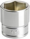 KTC (京都機械工具) 9.5mm (3/8インチ) ソケット (六角) 19mm B319