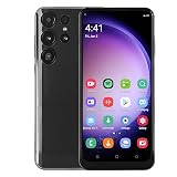 S23ULTRA Android 用ロック解除スマートフォン、6.6 インチ Incell HD スクリーン超薄型携帯電話、8G 256G、8MP 24MP デュアルカメラ、MT6735 CPU、デュアルカード 4G 携帯電話 (黒)