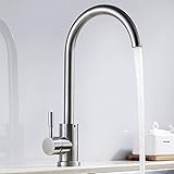 Wrightjp キッチン蛇口　キッチン水栓　混合水栓 シングルレバー水栓 台付の蛇口 クローム混合栓 浄水器内蔵 360度回転