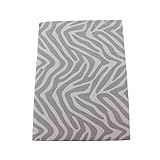 TIDDLIWINKS GRAY ZEBRA PRINT FITTED CRIB SHEET by Tiddliwinks