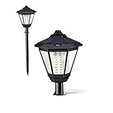 SUNIX【2個セット】ガーデンライト レトロ風 ソーラーライト 屋外 おしゃれ 108LED高輝度 レーダーセンシング感知&埋め込み式 防水センサーライト 夜間自動点灯ライト 車道/歩道/芝生/庭/