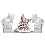 ブランケットウルトラソフトFuzzy 4サイズ！DIANOCHEデザインからby Marley UngaroホームDecor Unique Designer芸術的スタイリッシュな寝室アイデアCouch