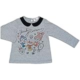 2017年 秋冬 アンパンマンガール 天竺 衿付き 長袖Tシャツ Anpanman Girl グレー◇95cm