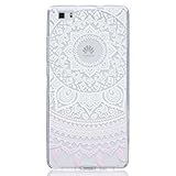 Huawei P8 Lite ケース カバー, UNEXTATI 高品質 TPU 超薄型 柔軟 保護カバー ケース 液晶保護 脱着簡単 耐衝撃 軽量 Huawei P8 Lite 用 ケース Case