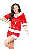 Anna Mu クリスマス 衣装 ミニスカ サンタ コスプレ セクシーサンタ セット 大人用 ...