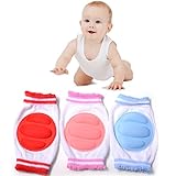 NoYuo 赤ちゃん用 膝当て ひざクッション 3色セット かわいい 柔らかい 通気性 幼児用