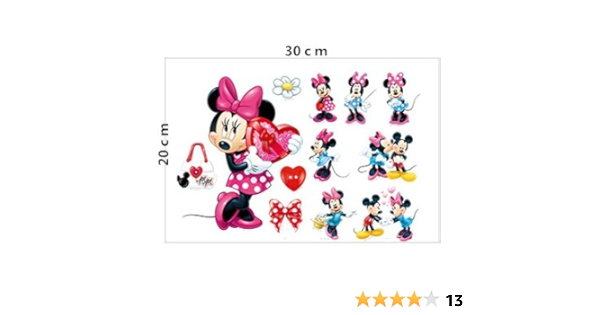 Amazon Co Jp Mickey Mouse ミッキー ミニー ウォールステッカー 壁紙シール ミニーｂ Diy 工具 ガーデン