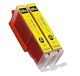 381XL 互換インクカートリッジ BCI-381XLY (イエロー)2本セット【残量表示】381Y 381XLY 純正と併用可能 キャノン用 対応機種: PIXUS TS6130/TS6230/TS6330/TS7330/TS7430/TS8130/TS8230/TS8330/TS8430/TR703/TR7530/TR8530/TR8630/TR9530