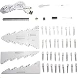 Biuuu Contrôle Électronique De Bricolage LED Couleur Grand Format Kit Électronique De Tour De Sapin 
