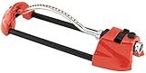 Dramm 15001 ColorStorm Premium Metal Oscillating Sprinkler with Brass Nozzle Jets, Red [並行輸入品]