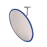 信栄物産 防犯ミラー室内用　ﾌﾚｷｼﾌﾞﾙ 丸型　550φ　枠：青 ＃H-55BL