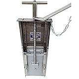 ステンレス製 水田 止水 機 田門 浅い水路用 せまい水口用 手動タイプ S40-02 田んぼ 三田精機 代不