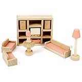おままごと ミニ家具 ミニチュア ドールハウス リビングルーム 木製 木のおもちゃ おもちゃのセット 女の子 家具セット プレゼント