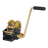 ハンドウインチ MW500B 定格荷重 500kg ギヤ比4.25：1 手引力13～27 kg 適合ワイヤー径 4～6 mm ワイヤー巻取容量5mm×18ｍ オート(解除付)　スリーエッチ HHH H