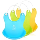 Itaar ビブ ベビー 食事 シリコン 防水 3枚セット