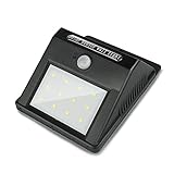 Uniquefire ソーラー充電式 12 LEDライト センサーライト ソーラーライト アウトドアライト 防水 太陽発電 省エネ 屋外照明/軒先/庭/ガーデン/ドライブウェイ/玄関周りなど