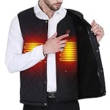 【Amazon限定ブランド】 電熱ベスト ヒーターベスト 電熱ウェア 防寒着 インナーベスト 電熱服 着脱式 速暖 日本語説明書 2020年