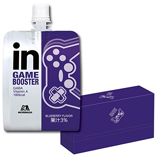 [Amazon限定ブランド]BODY SUPPORT W inゼリー GAME BOOSTER ブルーベリー味 (180g×6個) ゲーム専用inゼリー ビタミンA・GABA配合
