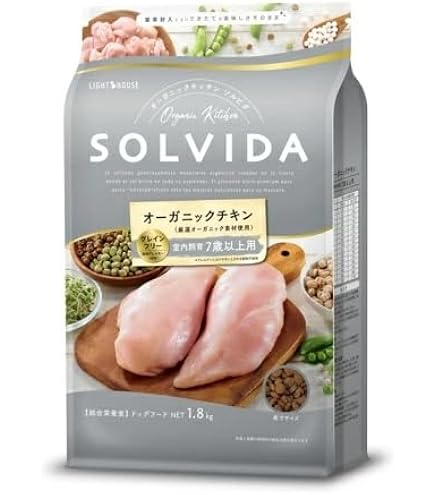 Amazon.co.jp: ソルビダ グレインフリー チキン 室内飼育7歳以上用 3.6