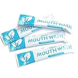 Qucyu マウスウォッシュ 個包装 携帯 ノンアルコール 低刺激 使い切り スティック タイプ ペパーミント 13ml (50本)