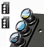 Sotarino カメラフィルム 適応 Galaxy S26 カメラカバー レンズ保護【アルミ合金製+強化ガラス】9H 強化ガラス 耐衝撃 独立型 露出オーバー防止 ギャラクシー S26 用 カメラ保護カバー 粘着性強い 貼りやすい【 2セット】(ブラック)