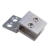 90度メタルシャワーバスルームシルバーガラスドアヒンジクランプ