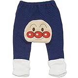 2016年 秋冬 アンパンマン 裾くしゅくしゅボア 丸マチ ニットキルト ロング丈パンツ ANPANMAN ネイビー◇95cm