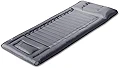FIELDOOR 枕付き コンパクトエアーマット 【グレー】 195cm×75cm×14cm ポンプ搭載 コンパクト収納 リップストップ生地 二重バルブ キャンプ アウトドア