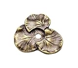 Carpe Diem Hardware 917-3 Feng Shui Lily Pad 2-Inch Round Escutcheon, Antique Brass [並行輸入品]
