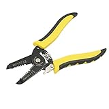 uxcell　ワイヤーストリッパー　クリンパカッター　プライヤー　AWG　10-22mm　プラスチック　金属材質　軽量　外部絶縁