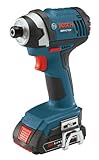 Bosch IDS181-02 18-Volt Lithium-Ion Compact 1/4-Inch Hex Impact Driver with 2 Lithium-Ion 1.5-Ah Hig
