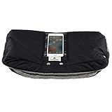 ハンドマフ ベビーカー用ハンドマフ ベビーカー手袋 ベビーカー小物 携帯電話ポケット付き 防水 防寒 保温 使いやすい ベビーカー用 2色可選 ブラック パープル