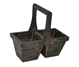 Cheung's FP-3232-2 Wooden Garden 2 Pot Decorative Planter